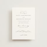 "Mountainview" - Wedding Invitations in Pewter by Sarah Brown - Front