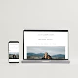 "Mountainview" - Wedding Invitations in Pewter by Sarah Brown - FREE Wedding Website