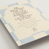 "Checker Wash" - Wedding Invitations in Ivory by Baumbirdy - Detail