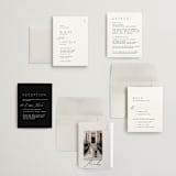"Paire" - Wedding Invitations in Tuxedo by Kate Ahn - Invitation Suite