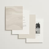 "Corner" - Wedding Invitations in Linen by Kelly Schmidt - Back of Card Options