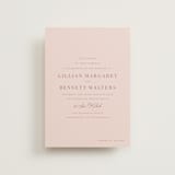 "Charleston" - Wedding Invitations in Blush by Megan Davis - Front