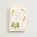 "Giardino" - Wedding Invitations in Flame by Pati Cascino - Front