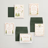 "Giardino" - Wedding Invitations in Flame by Pati Cascino - Invitation Suite