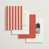 "Racquet" - Wedding Invitations in Verona Sunset by Megan Davis - Back of Card Options