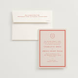 "Racquet" - Wedding Invitations in Verona Sunset by Megan Davis - Invitation with Envelope