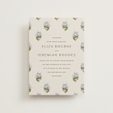 "Blockprint" - Wedding Invitations in Almond by Olivia Kanaley Inman - Front