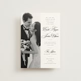 "Side by Side" - Wedding Invitations in Tuxedo by Orasie - Front