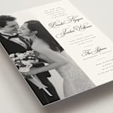 "Side by Side" - Wedding Invitations in Tuxedo by Orasie - Detail