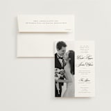 "Side by Side" - Wedding Invitations in Tuxedo by Orasie - Invitation with Envelope