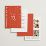 "Party On!" - Wedding Invitations in Sangria Spark by Zove Ahhh - Back of Card Options