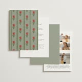 "Wedding Tapestry" - Wedding Invitations in Coral Fern by Chris Griffith - Back of Card Options