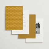 "Vintage Wildflowers" - Wedding Invitations in Yolk by Morgan Kendall - Back of Card Options