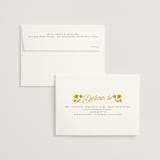 "Vintage Wildflowers" - Wedding Invitations in Yolk by Morgan Kendall - FREE Recipient Addressing