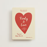 "Big Heart Wedding" - Wedding Invitations in Cherry by Ani Somi - Front