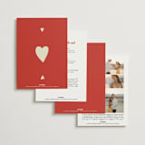 "Big Heart Wedding" - Wedding Invitations in Cherry by Ani Somi - Back of Card Options