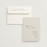 "kinkaid" - Wedding Invitations in Ivory by Carolyn Nicks - Invitation with Envelope