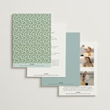 "Tropical Crest" - Wedding Invitations in Papaya by Susan Moyal - Back of Card Options