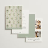 "Scripted" - Wedding Invitations in Emerald by Creo Study - Back of Card Options