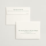 "Scripted" - Wedding Invitations in Emerald by Creo Study - FREE Recipient Addressing