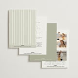 "Summer Fields" - Wedding Invitations in Petal by Lisa Joanna Harrison - Back of Card Options