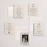 "simple monogram" - Wedding Invitations in Lace by Cass Loh - Invitation Suite
