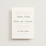 "Beautiful Day" - Wedding Invitations in Graphite by Leah Bisch - Front