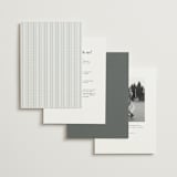 "Beautiful Day" - Wedding Invitations in Graphite by Leah Bisch - Back of Card Options