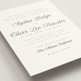 "Beautiful Day" - Wedding Invitations in Graphite by Leah Bisch - Detail