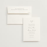 "signature monogram" - Wedding Invitations in Sage by Sara Hicks Malone - Invitation with Envelope