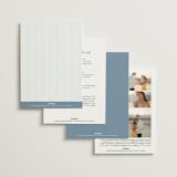 "Leighton" - Wedding Invitations in Lakeshore Blue by Jennifer Postorino - Back of Card Options