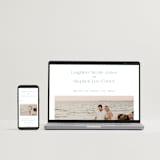 "Leighton" - Wedding Invitations in Lakeshore Blue by Jennifer Postorino - FREE Wedding Website