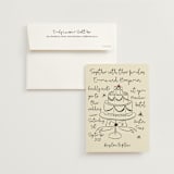 "Modern Love" - Wedding Invitations in Champagne by Helena Vitto - Invitation with Envelope