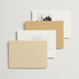"French Whimsy Script" - Wedding Invitations in Champagne by Wallace Design Co. - Back of Card Options