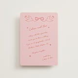 "The Bird Song" - Wedding Invitations in Peach by Helena Vitto - Front