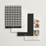 "Bold Stack" - Wedding Invitations in Noir by Alethea and Ruth - Back of Card Options