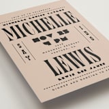 "Bold Stack" - Wedding Invitations in Noir by Alethea and Ruth - Detail