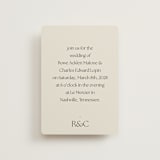 "monogram edit" - Wedding Invitations in Sandstone by Sara Hicks Malone - Front