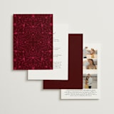 "Victorian Chic" - Wedding Invitations in Garnet by Morgan Kendall - Back of Card Options