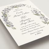 "Forget Me Nots" - Wedding Invitations in Violet by Jenna Holcomb - Detail