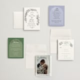 "Forget Me Nots" - Wedding Invitations in Violet by Jenna Holcomb - Invitation Suite