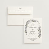 "Forget Me Nots" - Wedding Invitations in Violet by Jenna Holcomb - Invitation with Envelope
