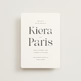 "Embellished Note" - Wedding Invitations in Tuxedo by tuldok - Front