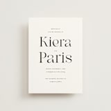 "Embellished Note" - Wedding Invitations in Tuxedo by tuldok - Front