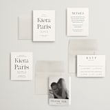 "Embellished Note" - Wedding Invitations in Tuxedo by tuldok - Invitation Suite