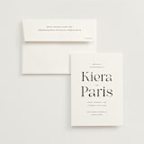 "Embellished Note" - Wedding Invitations in Tuxedo by tuldok - Invitation with Envelope