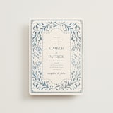 "Porcelain" - Wedding Invitations in Delft Blue by Ashley DeMeyere - Front