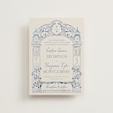 "Pavilion" - Wedding Invitations in Navy by Petra Kern - Front