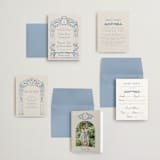 "Pavilion" - Wedding Invitations in Navy by Petra Kern - Invitation Suite