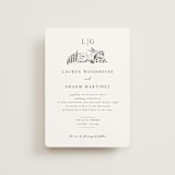 "Countryside Villa" - Wedding Invitations in Noir by Shiny Penny Studio - Front